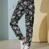 Nanu Black & White Skulls Joggers - Plus