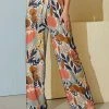 Nanu Orange & Brown Floral Palazzo Pants - Women & Plus