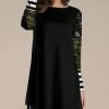 Nanu Black & White Stripe Long-Sleeve Tunic - Women