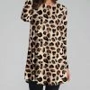 Nanu Black & Brown Leopard Long-Sleeve Tunic - Women