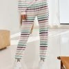 Nanu Green & Plum Stripe Hacci Joggers - Plus