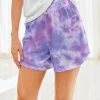 Nanu Purple Tie-Dye Hacci Drawstring Shorts - Women