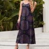 Nanu Navy & Pink Mandala V-Neck Sleeveless Maxi Dress - Plus