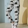 Nanu Black & Gray Cats Hacci Joggers - Women